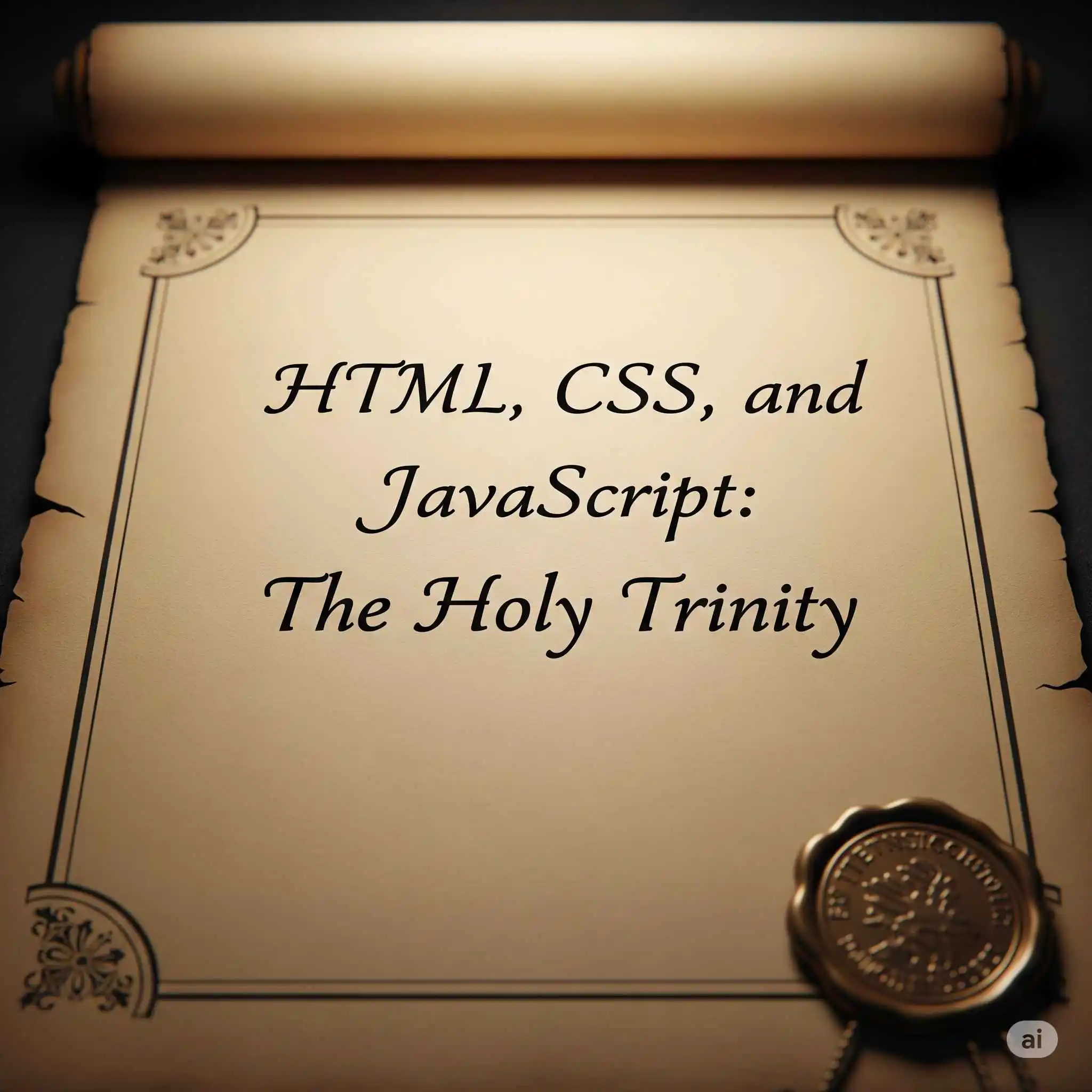 HTML, CSS, and JavaScript: The Holy Trinity of Web Development HTML, CSS, and JavaScript – the holy trinity of web development