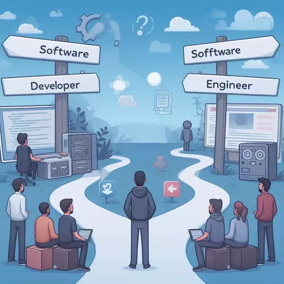 Comparison between Software Developer and Software Engineer career paths