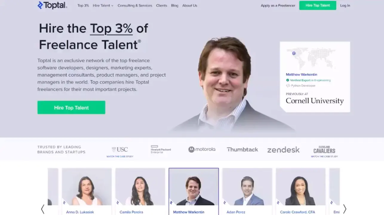 Toptal High-Tier Freelance Tech & Finance